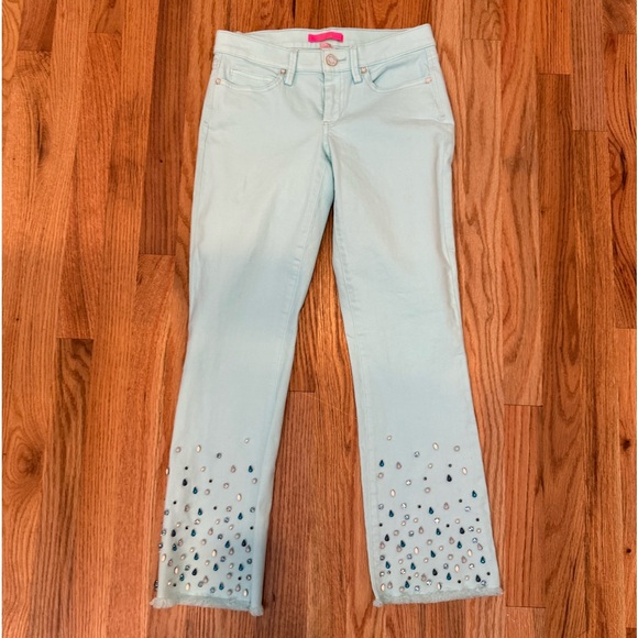 Lilly Pulitzer womens South Ocean jeans size 2. Worn once. - Picture 4 of 8